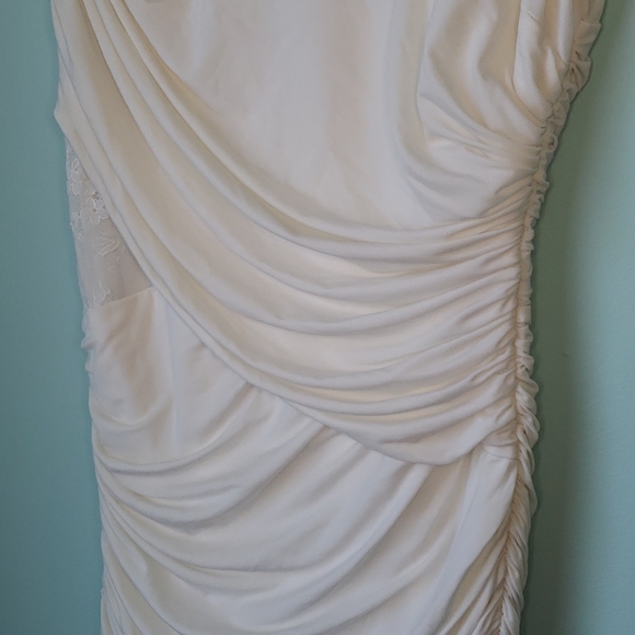BCBGMaxazria "Renay" Off White Bodycon Dress - Picture 9 of 16